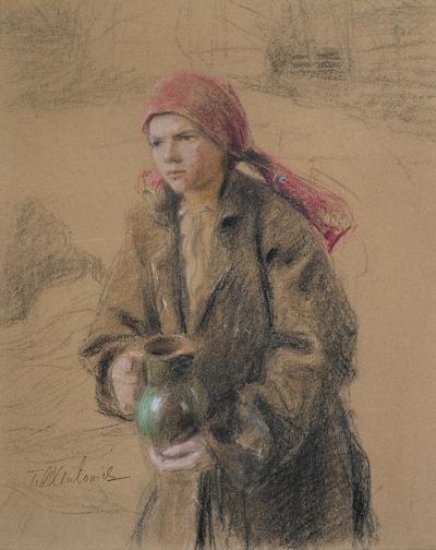 DZIEWCZYNA Z DZBANEM, PRZED 1915
