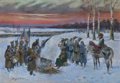 PALENIE SZTANDARÓW PRZED NAPOLEONEM, 1935