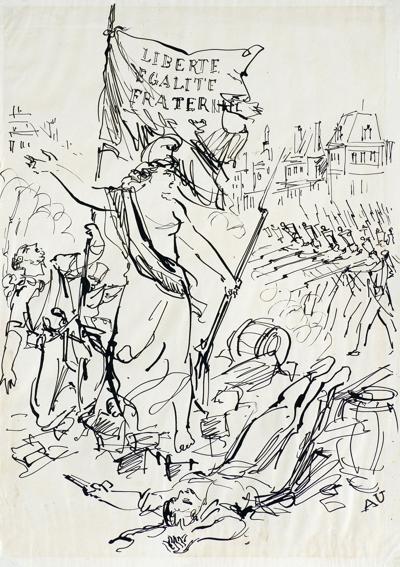 ILUSTRACJA DO KSIĄŻKI "KSZTAŁT MIŁOŚCI", 1956