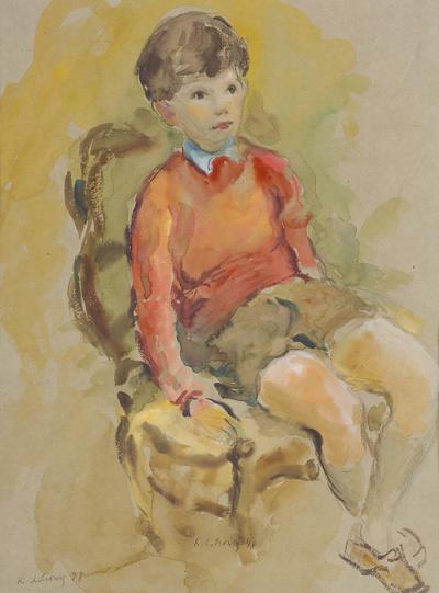 CHŁOPIEC W FOTELU, 1948
