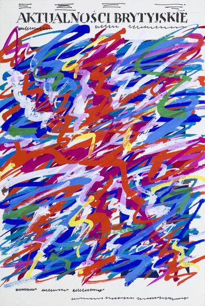 PROJEKT OKŁADKI DO KATALOGU WYSTAWY , 1987