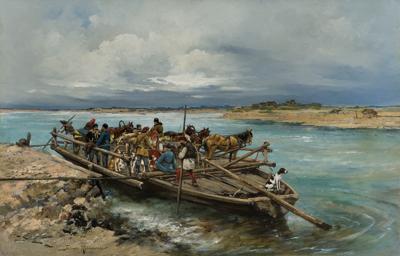 PRZEWÓZ NA DNIESTRZE, OK. 1892