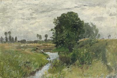POCHMURNY DZIEŃ NAD STRUMIENIEM, 30 LIPCA 1899