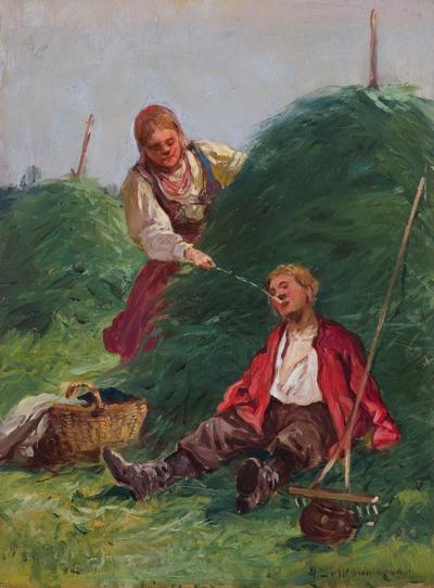 ODPOCZYNEK PRZY SIANOKOSACH, 1897