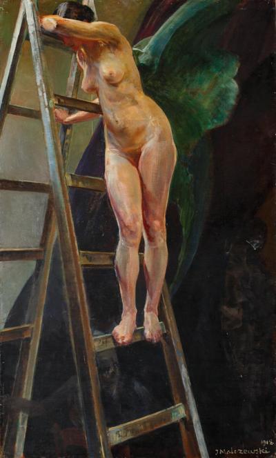 Muza na drabinie, 1918