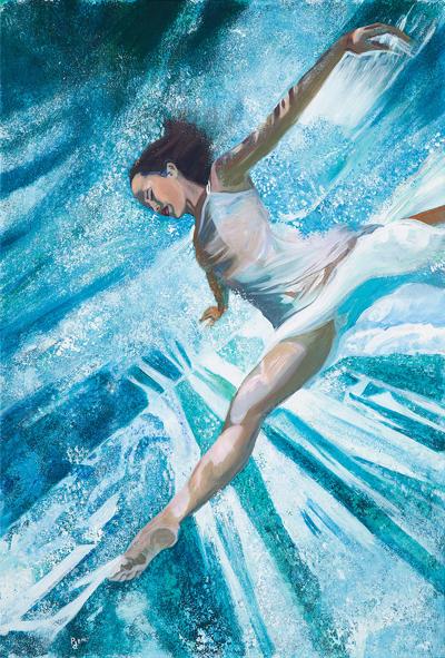 When I first saw you I was deep in clear blue water, 2014