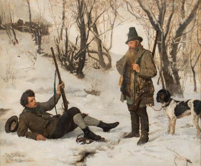 Scena myśliwska, 1872