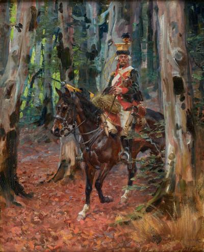 Jeździec, 1906