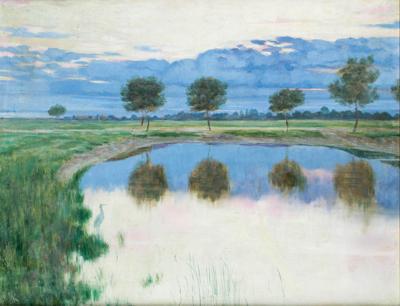Pejaż z Chrzęstnego, przed 1900