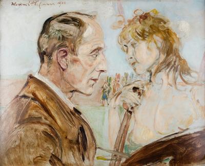 Malarz z muzą, 1918