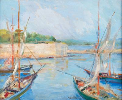 Łodzie w porcie Concarneaux, 1908