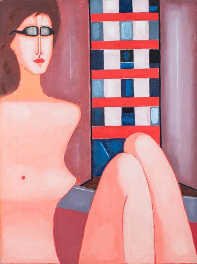 AKT Z PEJZAŻEM MIEJSKIM, 1981