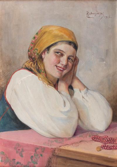 DZIEWCZYNA W ŻÓŁTEJ CHUŚCIE, 1926