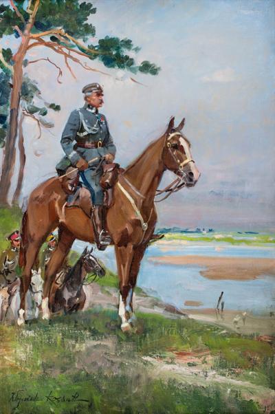 MARSZAŁEK JÓZEF PIŁSUDSKI NA KASZTANCE