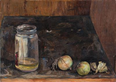 MARTWA NATURA Z CEBULAMI, 1962