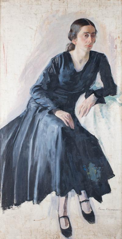 PORTRET KOBIETY W CZARNEJ SUKNI
