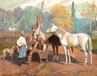 PRZY STUDNI, 1917