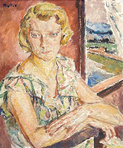 PORTRET KOBIETY O JASNYCH WŁOSACH