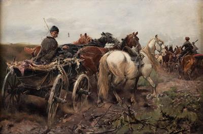 PEJZAŻ Z CHŁOPSKIM WOZEM, 1880
