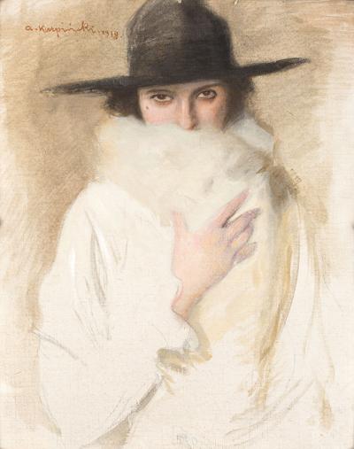 DAMA W KAPELUSZU, 1918