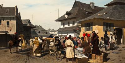 TARG W MIASTECZKU POD KRAKOWEM, 1908