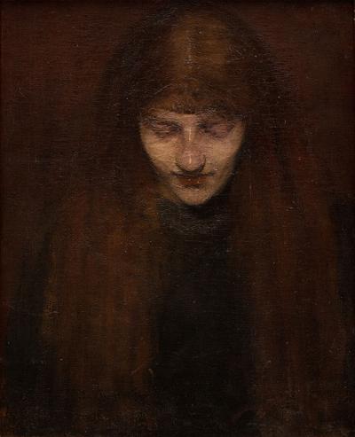PORTRET KOBIETY Z DŁUGIMI WŁOSAMI, 1888