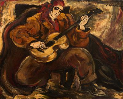 GITARZYSTA – AUTOPORTRET Z GITARĄ, 1930
