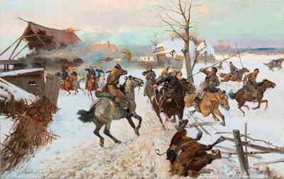 Potyczka Ułanów Jazłowieckich z oddziałem kozaków, 1920