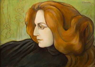 Portret kobiety z rudymi włosami, ok. 1897-1900