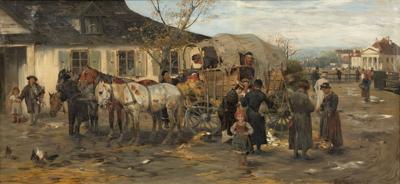 Przy wozie, 1878