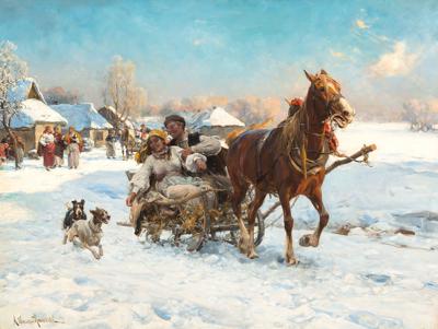 W mroźne popołudnie, ok. 1890