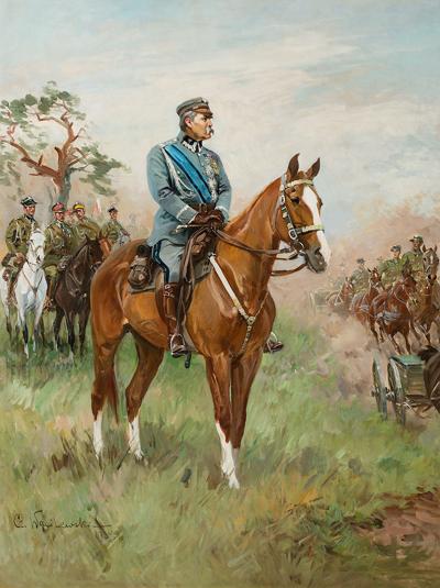 Marszałek Józef Piłsudski na Kasztance, 1934