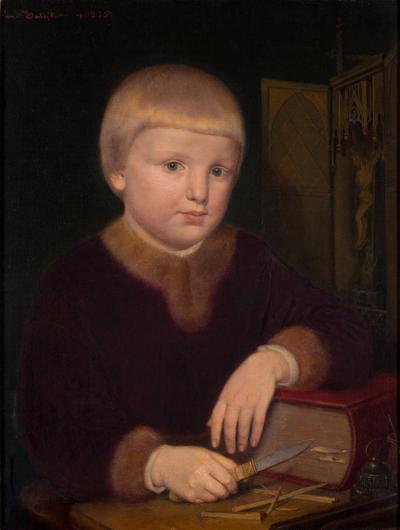 Wit Stwosz jako dziecko, 1855