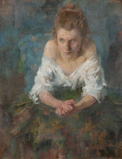 Kobieta w białej bluzce, 1902