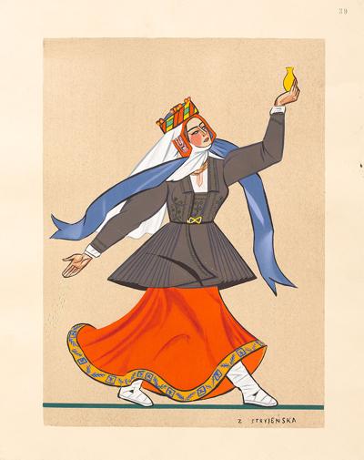 Kobieta w stroju ludowym z Wilna, 1939