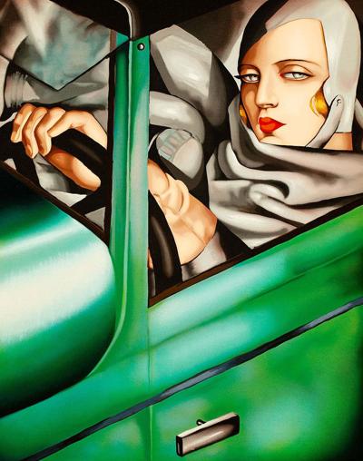 Autoportret w zielonym Bugatti, 1932/1994