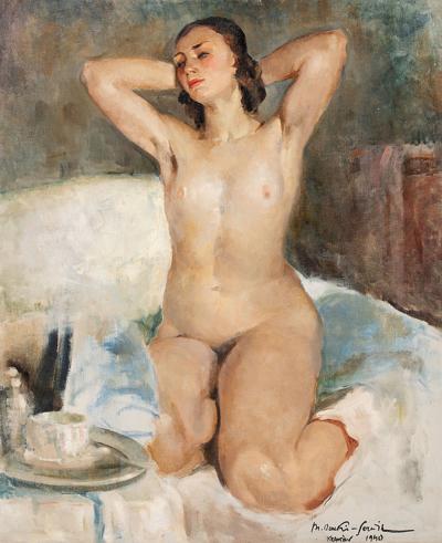 Akt na szarym tle, 1940