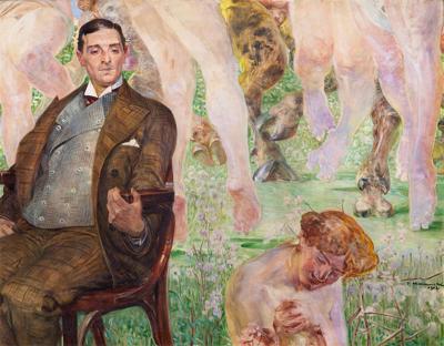 Portret na tle tańca dionizyjskiego, 1912