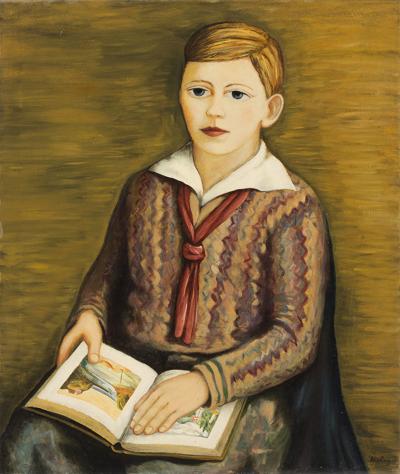 Chłopiec z książką, 1920