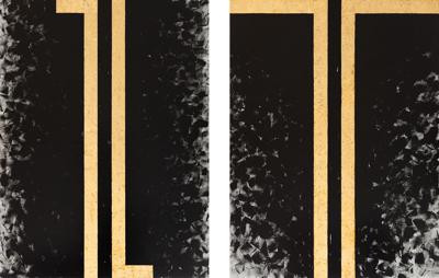 dyptyk Man in the Night (to Barnet Newman), 1988-1989