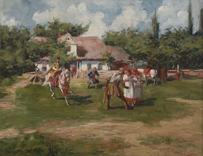 Łapanie dziewcząt, ok. 1920