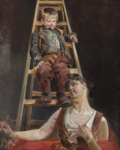 Malarczyk i Muza, 1895 (Marzenia)