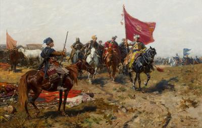 Powrót z wyprawy, 1913 (Pochód; Zdobycie chorągwi)
