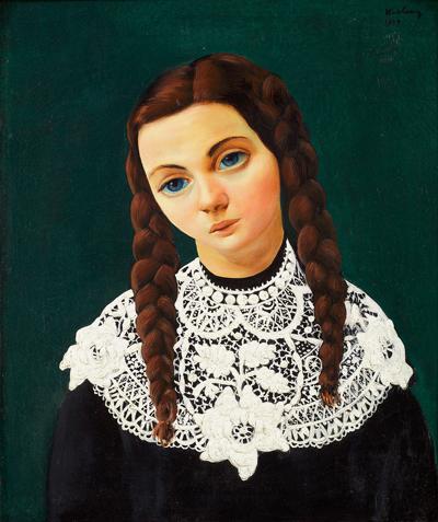 Młoda dziewczyna z warkoczami (Jeune fille aux nattes), 1951