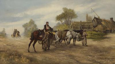 Powrót rannego powstańca, 1883