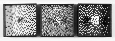 Series 2. Probability to black and white colour, 1973 (tryptyk)