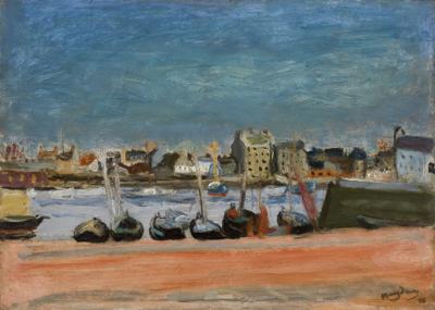 Widok na port Cherbourg, 1948
