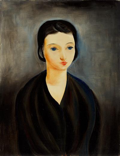 Młoda brunetka o niebieskich oczach (Brune Aux Yeux Bleus), 1924
