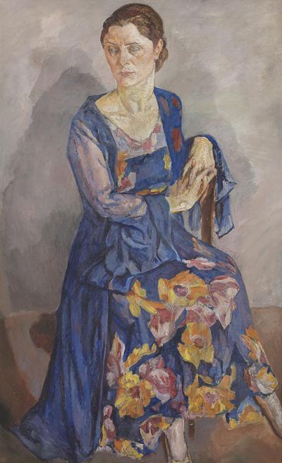 Portret damy w wieczorowej sukni, ok. 1930