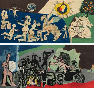 Dyptyk z cyklu Wojna i Pokój, 1952 (1954)